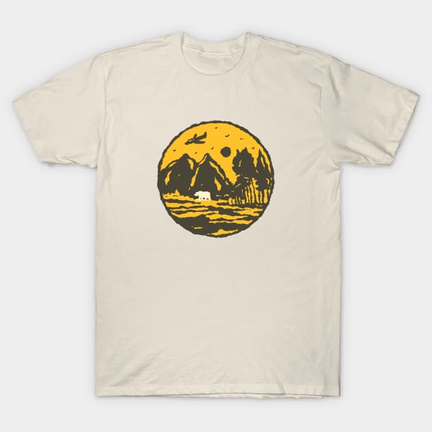 walking bear T-Shirt by barrenstore